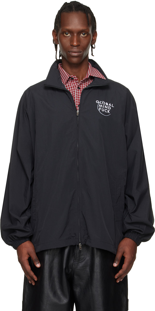 VETEMENTS de SPORT メンズ ジャケット  コート VETEMENTS: Black 'Global MF' Jacket | SSENSE