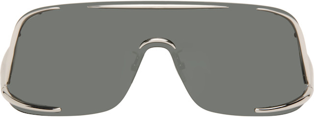 LOEWE: Silver Shield Mask Sunglasses | SSENSE display picture 3