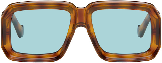 LOEWE: Brown Paula's Ibiza Dive In Mask Sunglasses | SSENSE