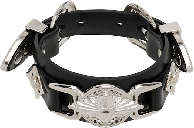 【新品未使用】TOGA Double buckle concho bangle Toga Virilis: Double Buckle Concho Bangle Bracelet | SSENSE