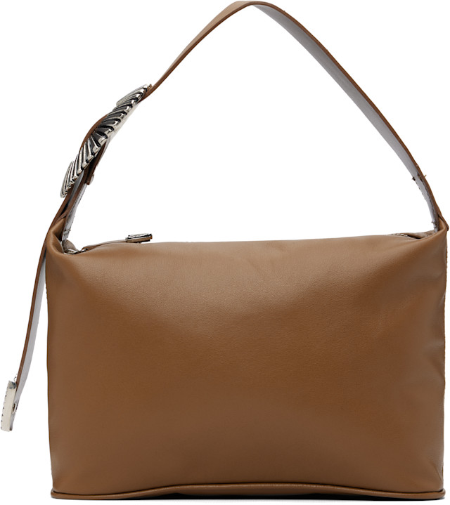 Toga Virilis: Brown Leather Mini Pouch | SSENSE