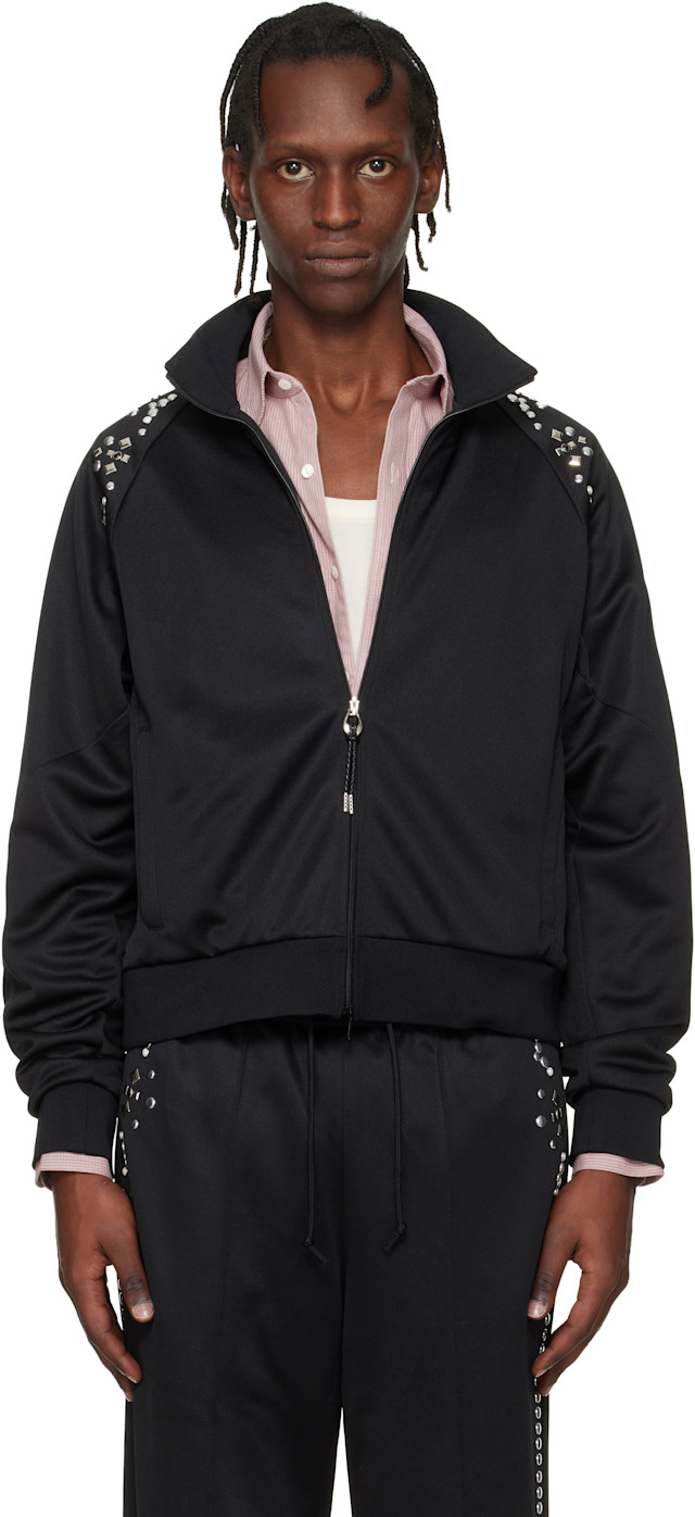 Toga Virilis: Black Jersey Track Jacket | SSENSE