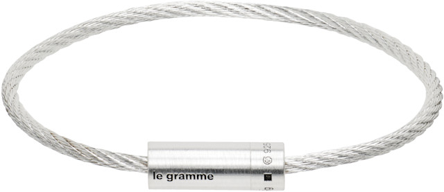 le gramme: Cable 'le 9g' Bracelet | SSENSE