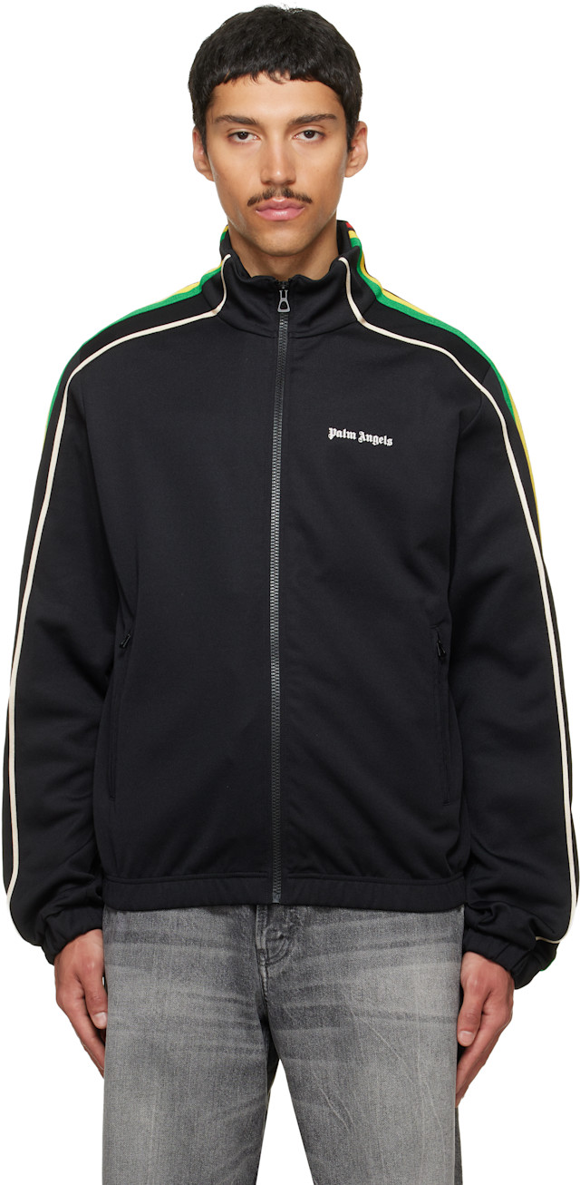 希少Palm Angels ロゴ トラックジャケット ブラック2XS タグ付 Palm Angels: ブラック Classic Logo ヴィンテージ トラックジャケット