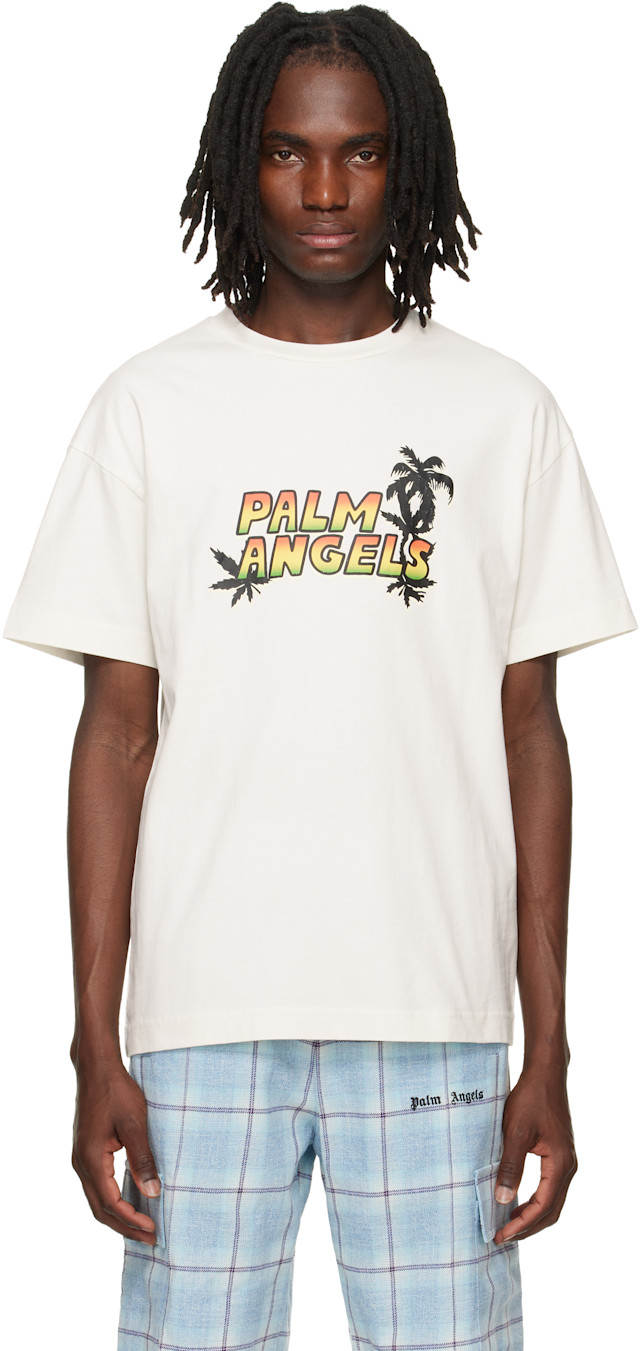 その他 Palm angels Palm Angels: Off-White Palm Sunset T-shirt | SSENSE