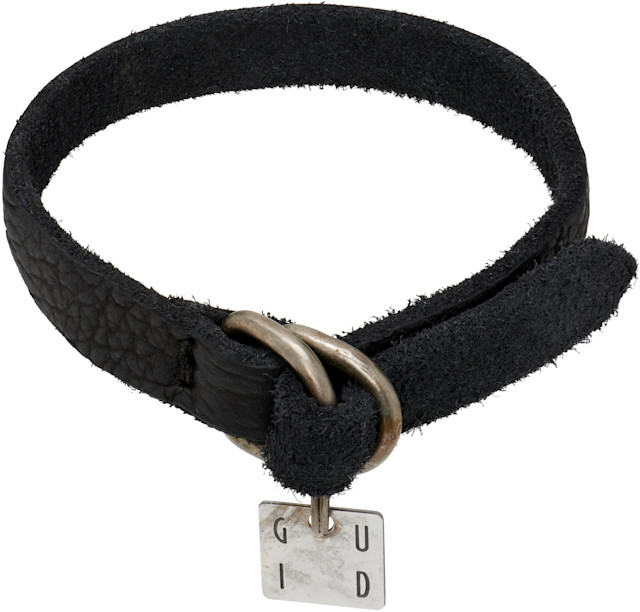 Guidi / ブラック バイソンレザー ブレスレット Guidi: Leather Bracelet | SSENSE