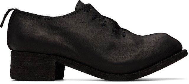 Guidi: Black PL10L Oxfords | SSENSE