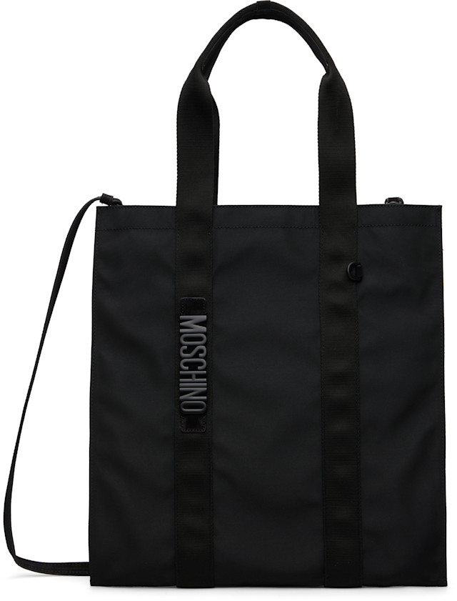 Moschino: ブラック 'Carry Me' トートバッグ | SSENSE 日本