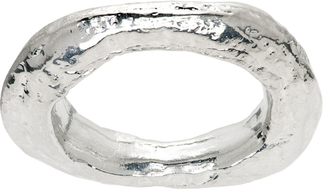 T*r様 HOMME PLISSÉ オムプリッセDouble Cavern Ri HOMME PLISSÉ ISSEY MIYAKE: Cavern Ring | SSENSE