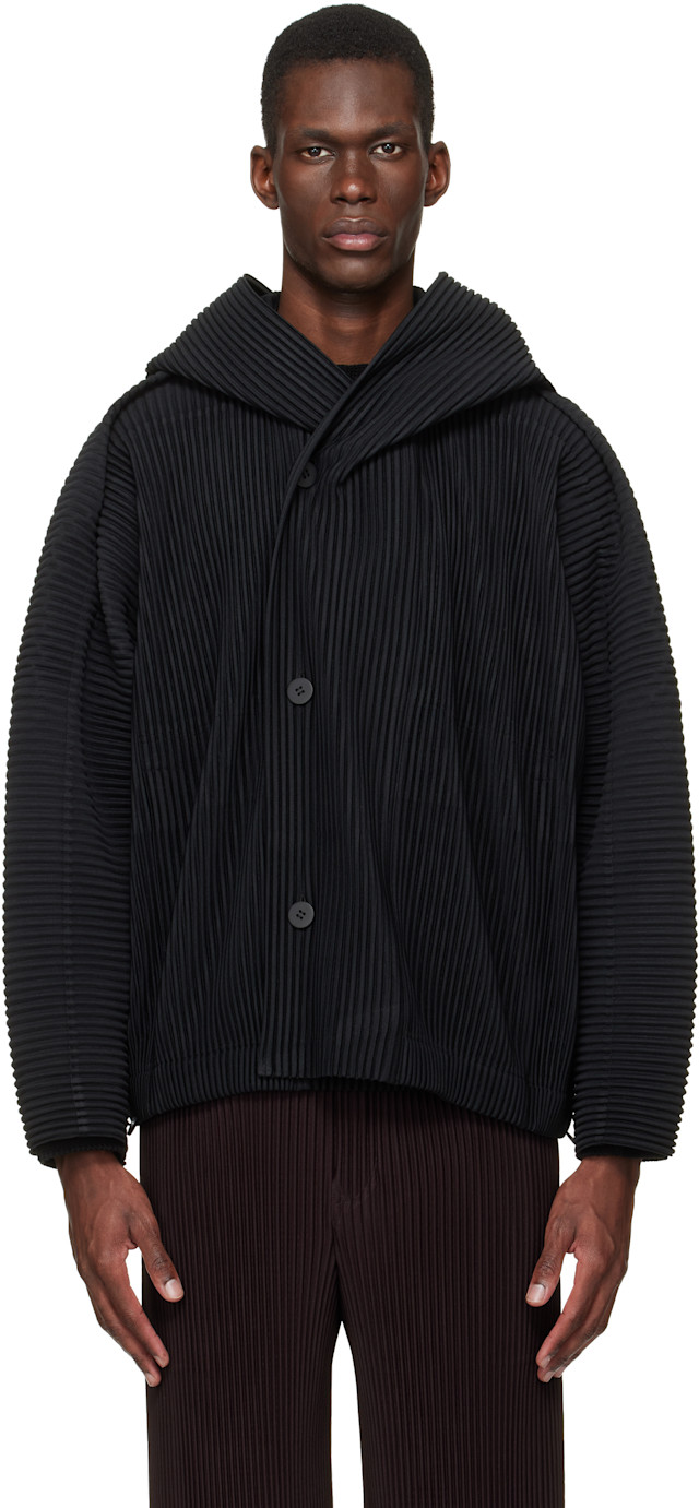 HOMME PLISSÉ ISSEY MIYAKE: Black Monthly Colors March Jacket | SSENSE