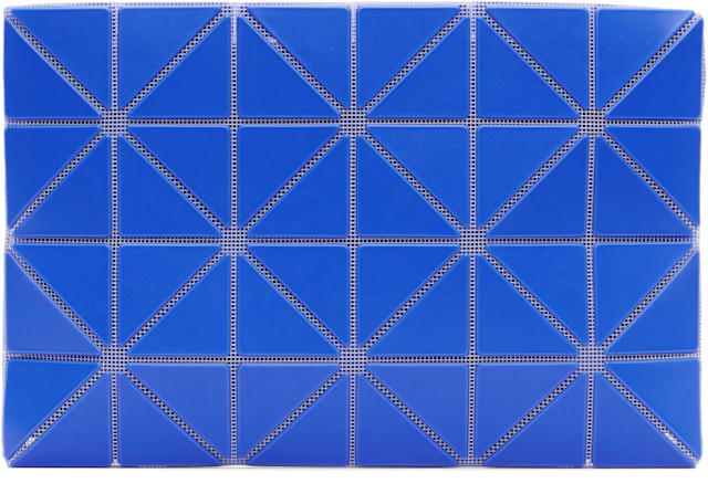 BAO BAO ISSEY MIYAKE: Blue Lucent W Color Pouch | SSENSE