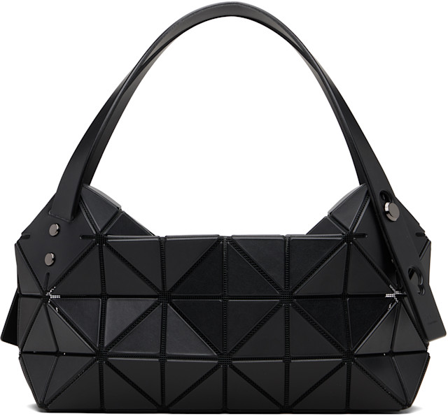 BAO BAO ISSEY MIYAKE BOSTONショルダーバッグ ブラック BAO BAO ISSEY MIYAKE: Black Boston Small Hand Bag | SSENSE Canada