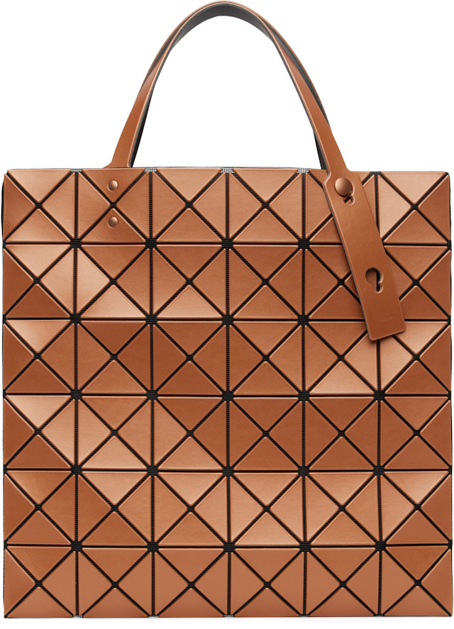 BAO BAO ISSEY MIYAKE: Orange Lucent Metallic Tote | SSENSE