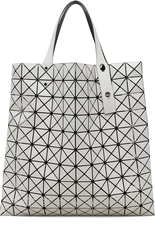 BAO BAO ISSEY MIYAKE: White Prism Matte-2 Tote | SSENSE