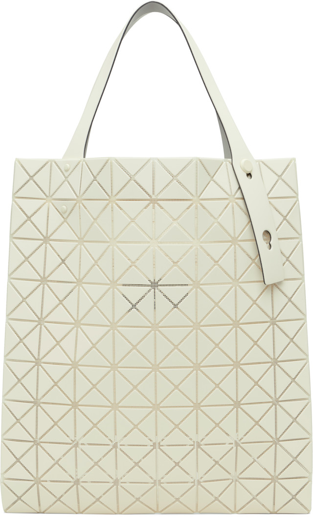 BAO BAO ISSEY MIYAKE: Off-White Prism Plus Tote | SSENSE