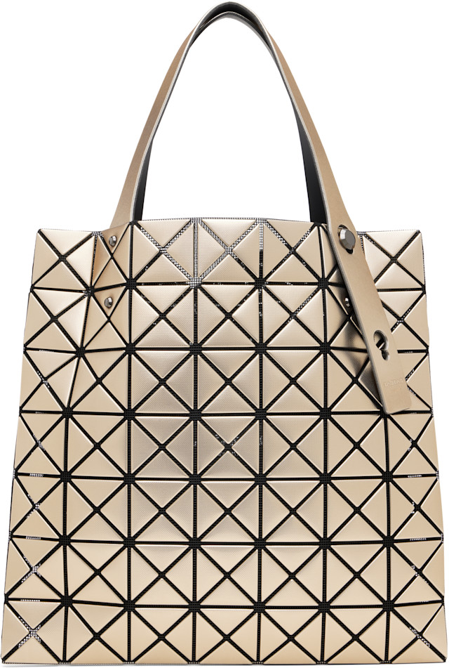 BAO BAO ISSEY MIYAKE: Gold Platinum Tote | SSENSE United Kingdom
