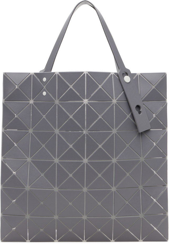BAO BAO ISSEY MIYAKE: Gray Lucent W Color Tote | SSENSE