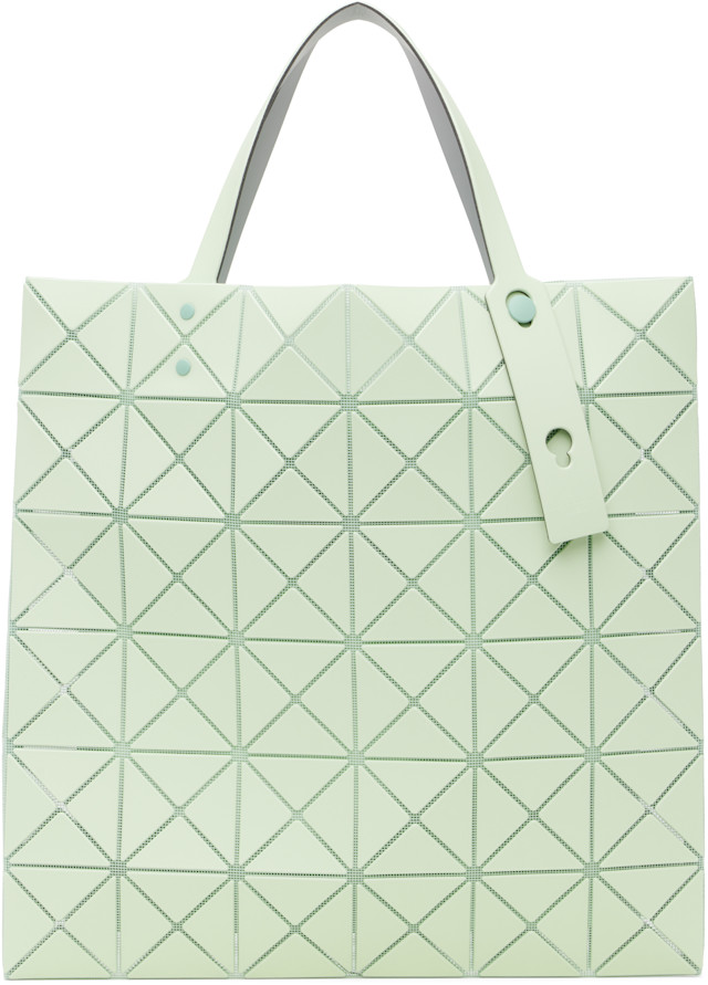 BAO BAO ISSEY MIYAKE: Green Lucent W Color Tote | SSENSE