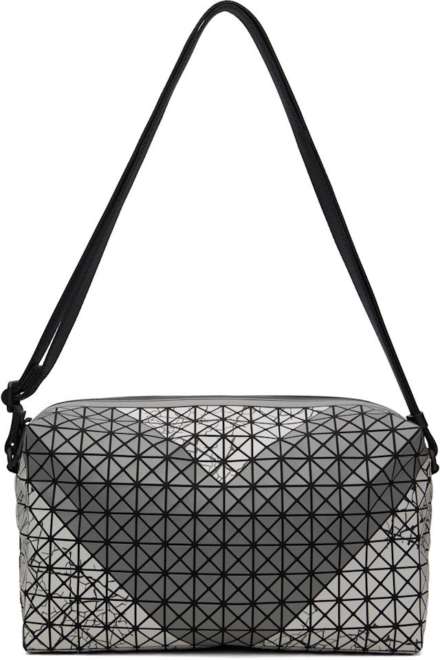 BAO BAO ISSEY MIYAKE: Gray Autobahn Saddle Bag | SSENSE