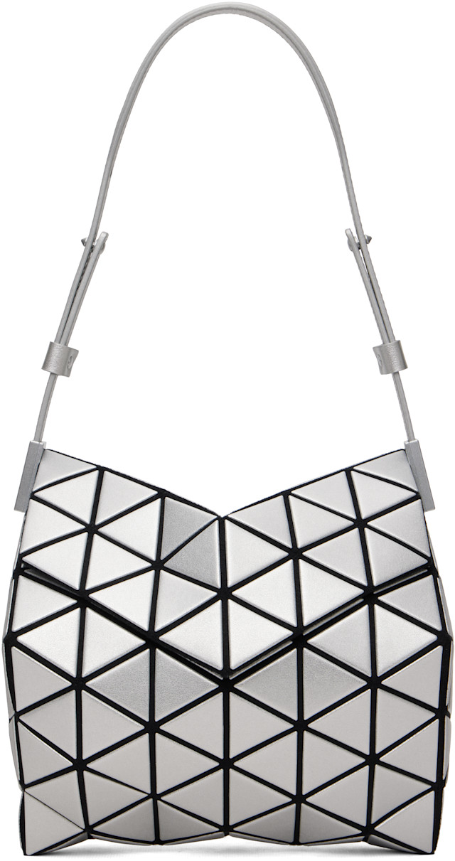 ISSEY MIYAKE BAOBAO ショルダーバッグ シルバー BAO BAO ISSEY MIYAKE: Silver Torso Bag | SSENSE