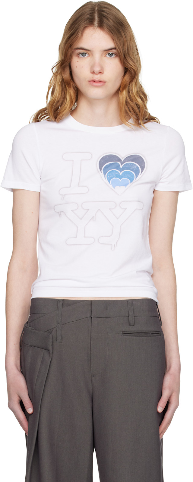 OPEN YY I LOVE YY BOX TEE 白 オープンワイワイ 韓国 セール】【OPEN YY / オープンワイワイ】 I LOVE YY BOX TEE：Tシャツ