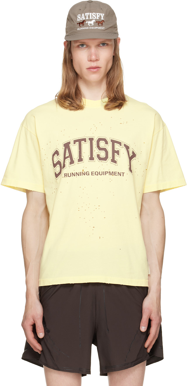 Satisfy: Yellow MothTech T-shirt | SSENSE