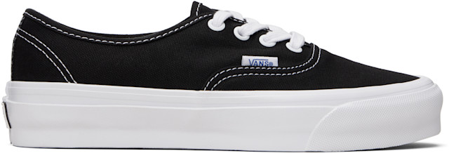 Vans: Black & White LX Authentic Reissue 44 Sneakers | SSENSE