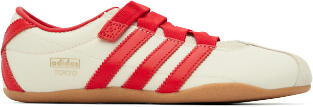 SHE tokyo テリーレッド adidas Originals: White & Red Tokyo Mary Jane Sneakers | SSENSE