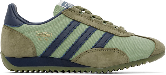 adidas gazelle silver green womens ADIDAS Size 10.5 Khaki Blue Mixed Patterns Mixed Fabrics Yacht Sneakers –  Sui Generis Designer Consignment