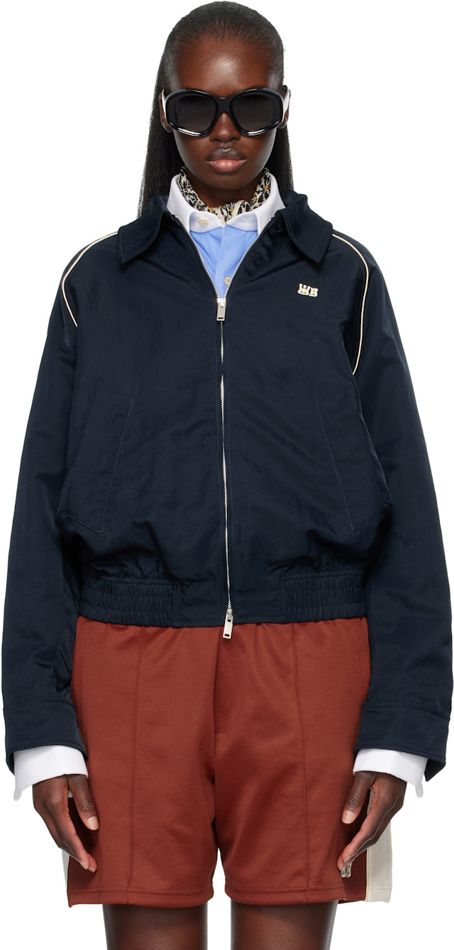 Wales Bonner: Navy Guide Track Jacket | SSENSE