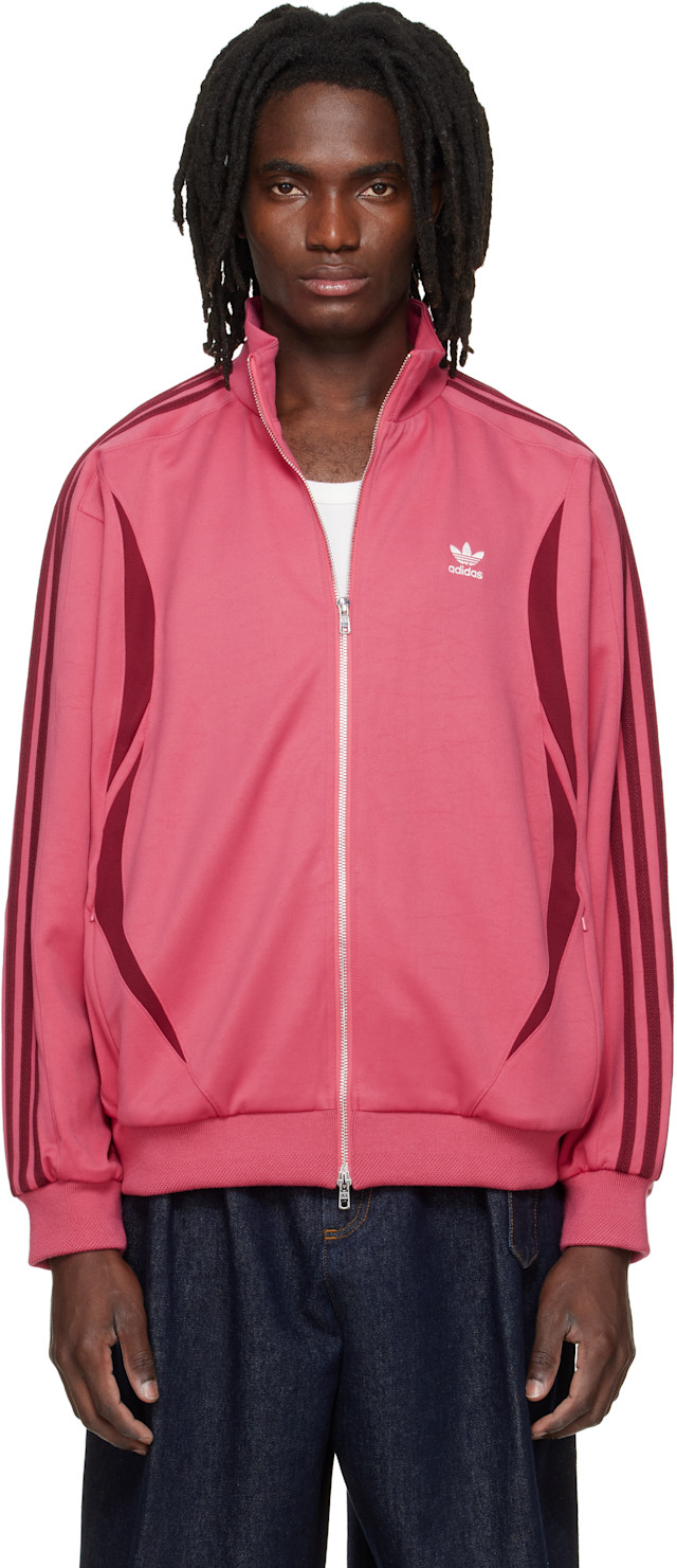 Wales Bonner: Pink adidas Originals Edition Track Jacket | SSENSE