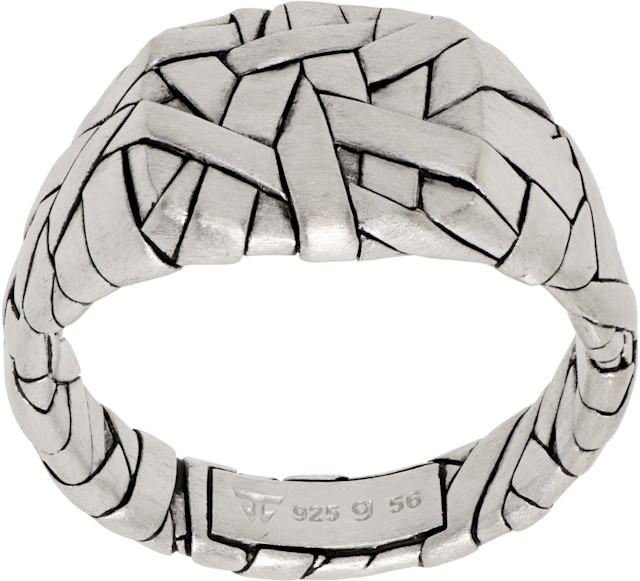 Tom Wood: Quilt Small Ring | SSENSE