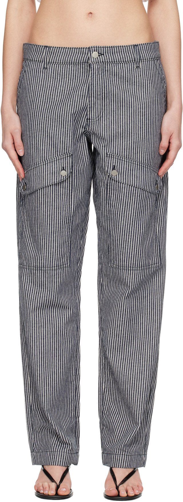 Gimaguas: Navy Brixton Trousers | SSENSE