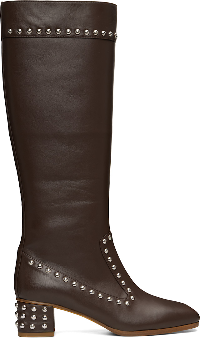 Maryam Nassir Zadeh: Brown Kiki Tall Boots | SSENSE