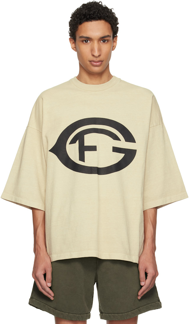 Fear of God: ベージュ 'FG 26' Tシャツ | SSENSE 日本