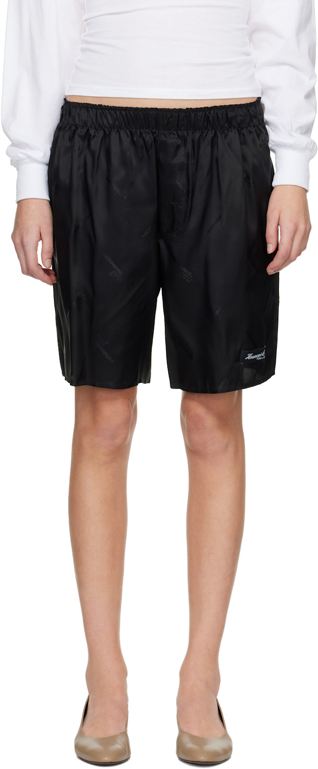 HommeGirls: Black Long Boxer Shorts | SSENSE
