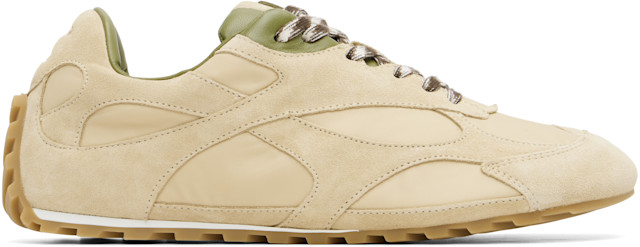 Bottega Veneta: Beige Orbit Flash Sneakers | SSENSE Canada