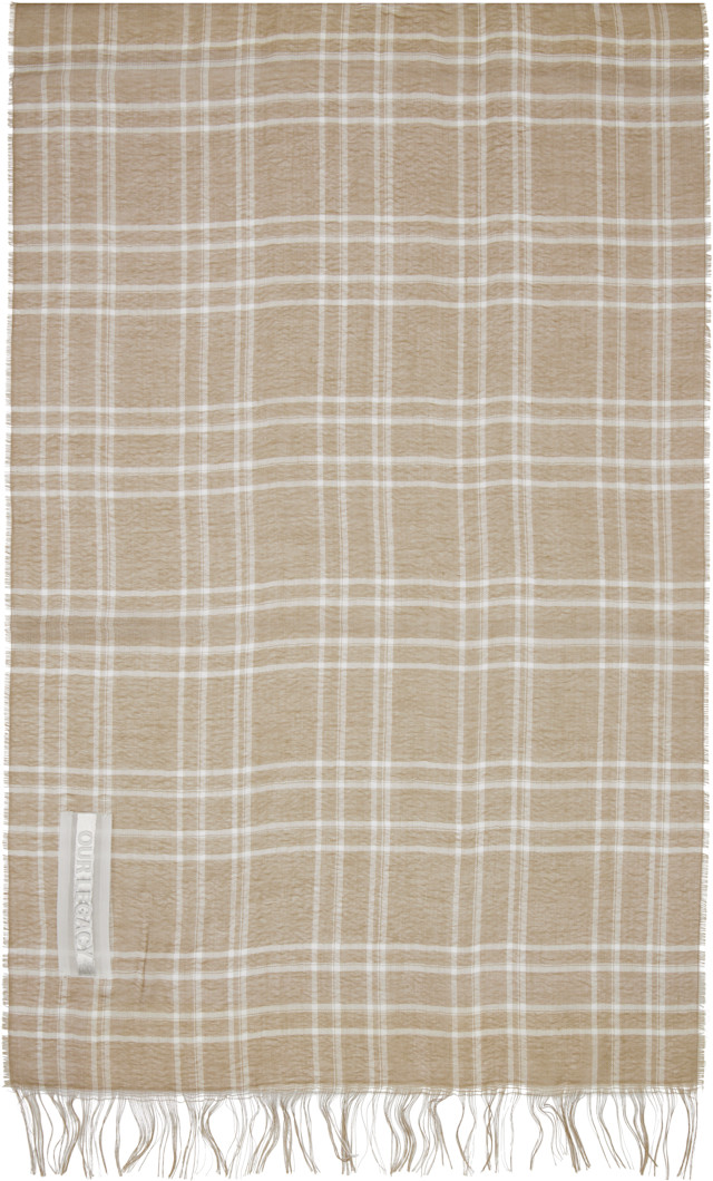 OUR LEGACY: Brown Cottage Scarf | SSENSE Argentina