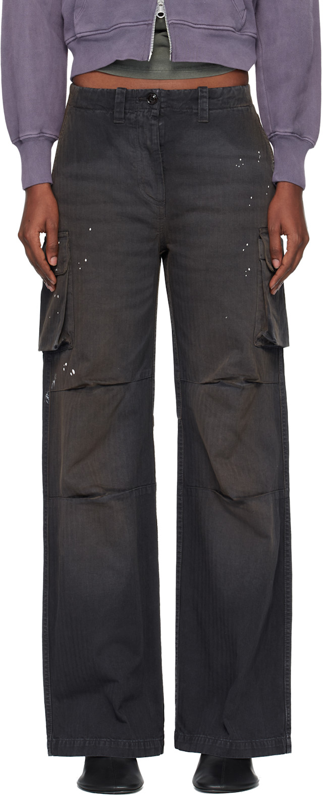 パンツ OUR LEGACY PEAK CARGO Black Canvas OUR LEGACY: Black Peak Cargo Pants | SSENSE