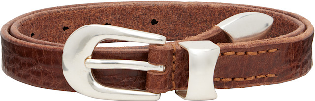 OUR LEGACY: Brown 2cm Belt | SSENSE