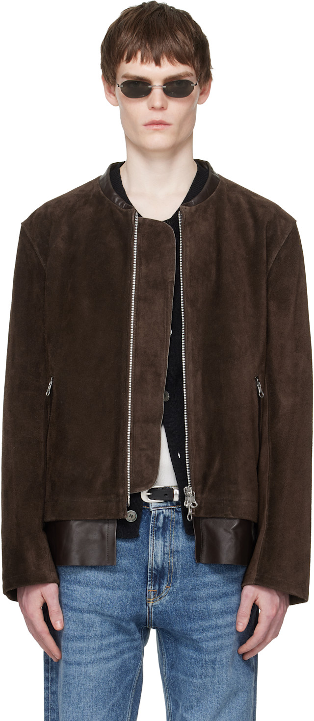 【美品】OUR LEGACY ブラウン　本革スエードシャツ スウェードジャケット OUR LEGACY - DRIFT JACKET Wenge Brown Wet Suede | River ジャケット・アウター