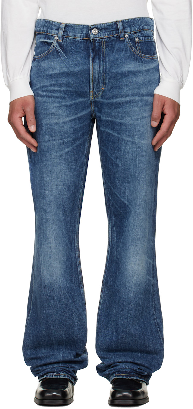OUR LEGACY: Indigo Carlson Cut Jeans | SSENSE