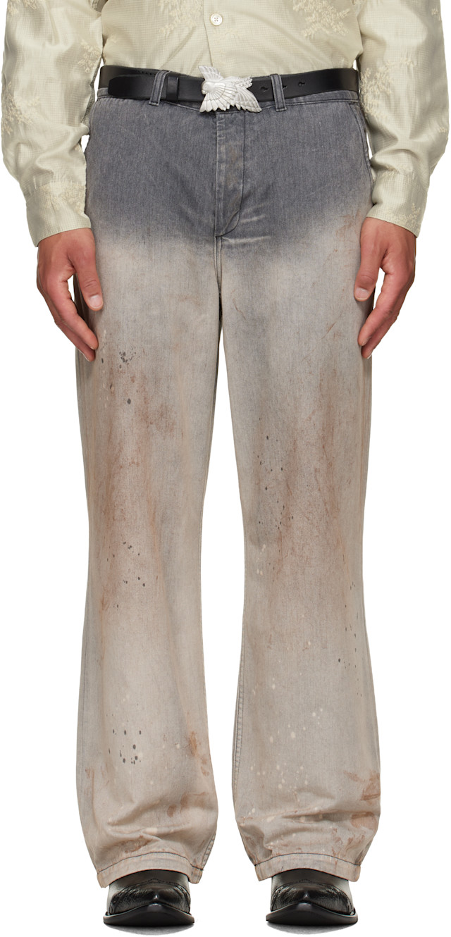 OUR LEGACY: Gray Rig Chino Jeans | SSENSE