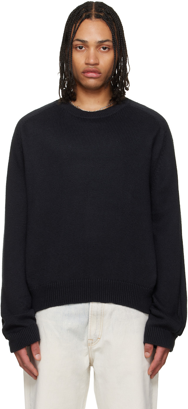 OUR LEGACY: Black True Roundneck Sweater | SSENSE