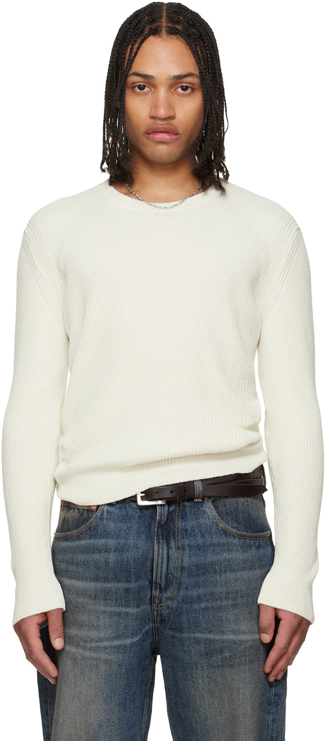 OUR LEGACY: Off-White Compact Roundneck Sweater | SSENSE