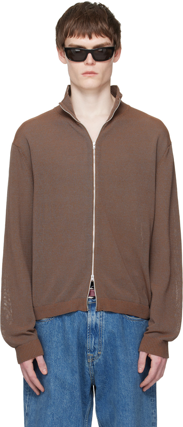 トップス OUR LEGACY FLOAT FUNNEL44 OUR LEGACY: Brown Float Funnel Track Jacket | SSENSE