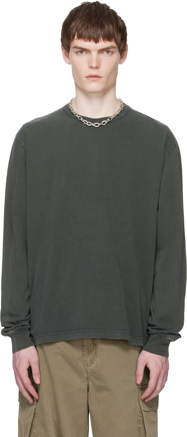トップス OUR LEGACY REGULAR LONGSLEEVE 54 FW24 OUR LEGACY: Green Cruise Longsleeve T-shirt | SSENSE