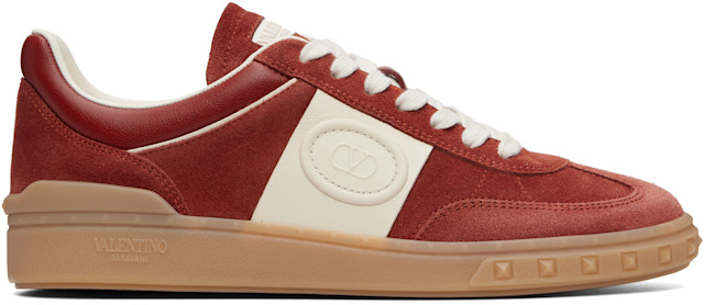 Valentino Garavani: Red Upvillage Crosta Sneakers | SSENSE