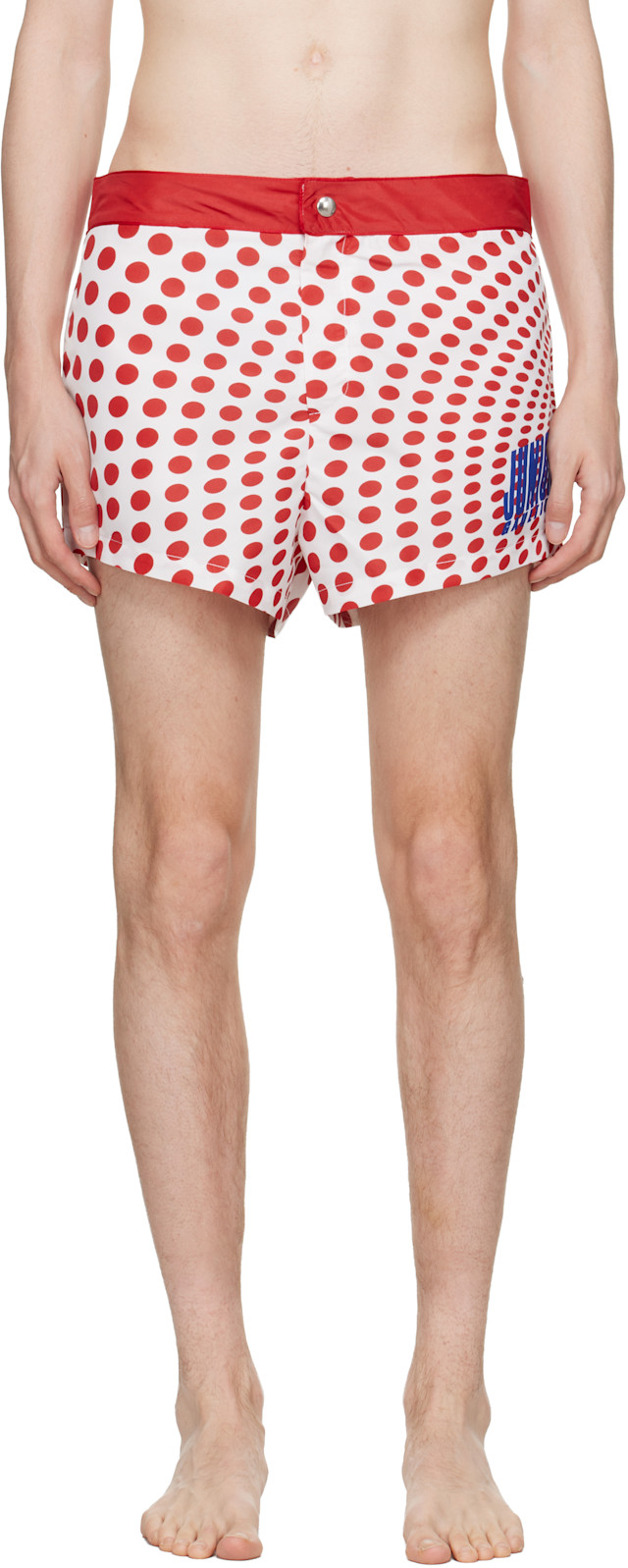Jean Paul Gaultier: White & Red 'The Red Polka-Dot Swimming