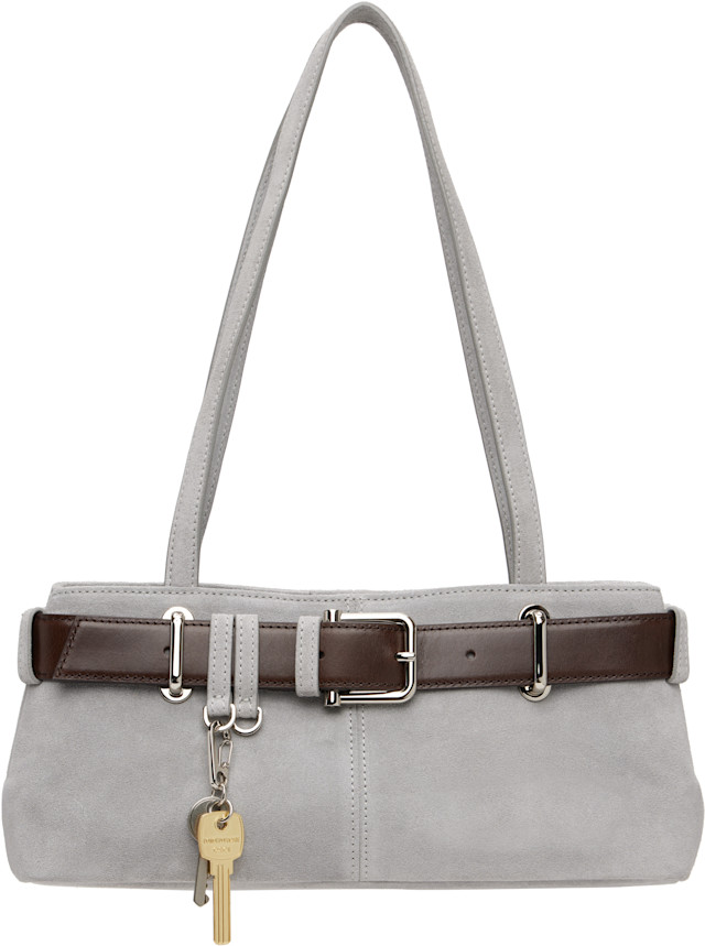OSOI: Gray Shoulder Brocle Mini Bag | SSENSE OSOI: Gray Shoulder Brocle Mini Bag | SSENSE